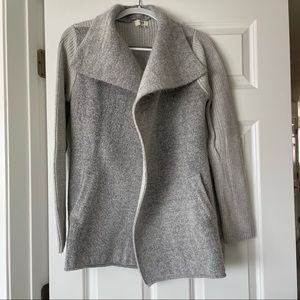 Sweater wrap style in gorgeous gray and silver